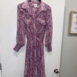 Misa pink floral dress size small